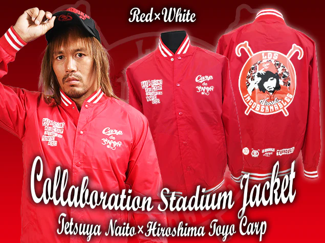 【残りわずか】広島東洋カープ×内藤哲也 スタジアムジャンパー（RED） - Image 2