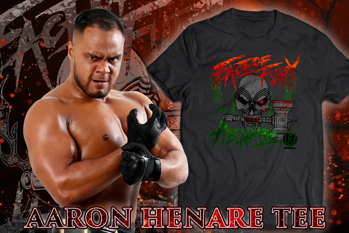 アーロン・ヘナーレ「FACE OF FURY」Tシャツ - Image 3