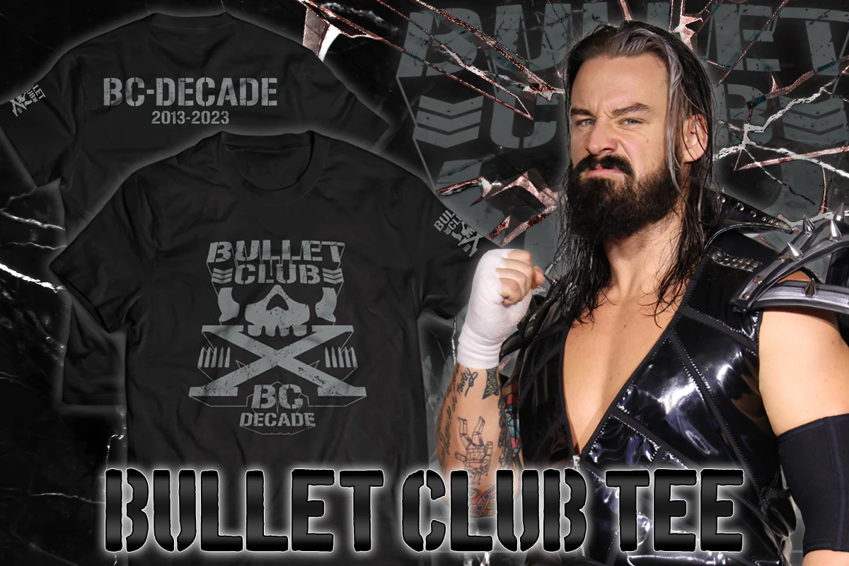 BULLET CLUB「BC DECADE」Tシャツ(ブラック×シルバー) - Image 3
