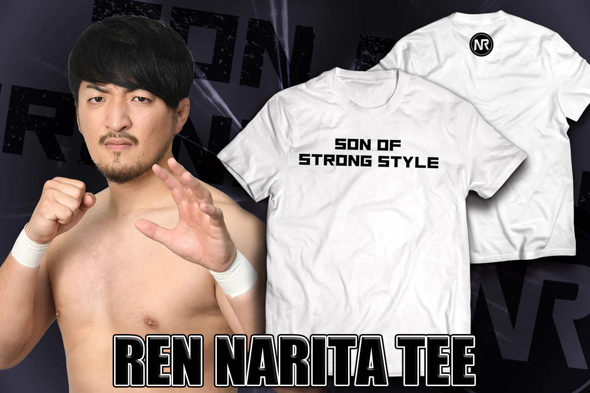 成田蓮「SON OF STRONG STYLE」ドライTシャツ(ホワイト) - Image 3