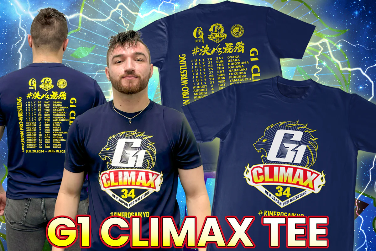 G1 CLIMAX 34 大会記念 ドライTシャツ(ネイビー) - Image 9