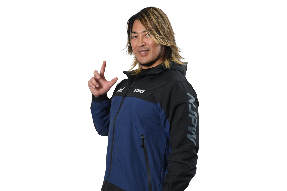 新日本プロレスSOUL SPORTS ナイロンウィンドブレーカー(ネイビー×ブラック) - Image 4