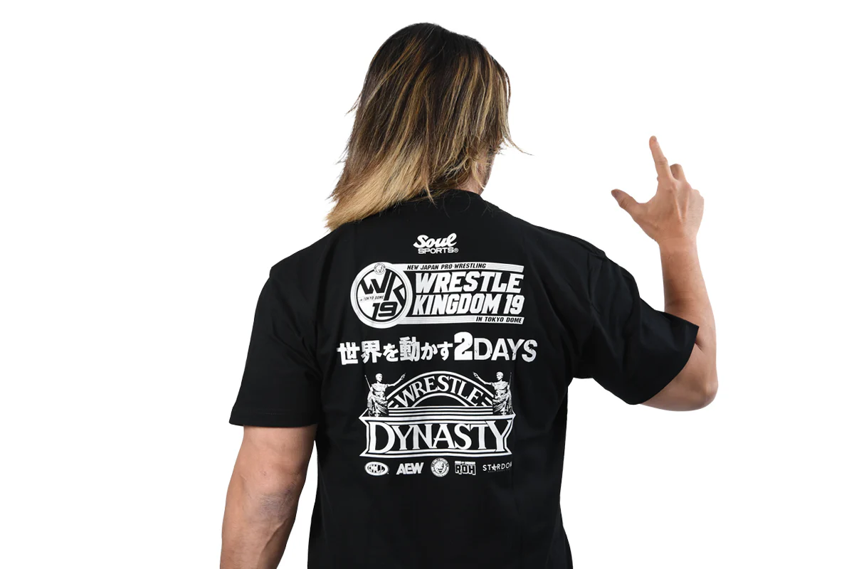WRESTLE KINGDOM 19 × WRESTLE DYNASTY 大会記念 SOUL SPORTS Tシャツ - Image 5