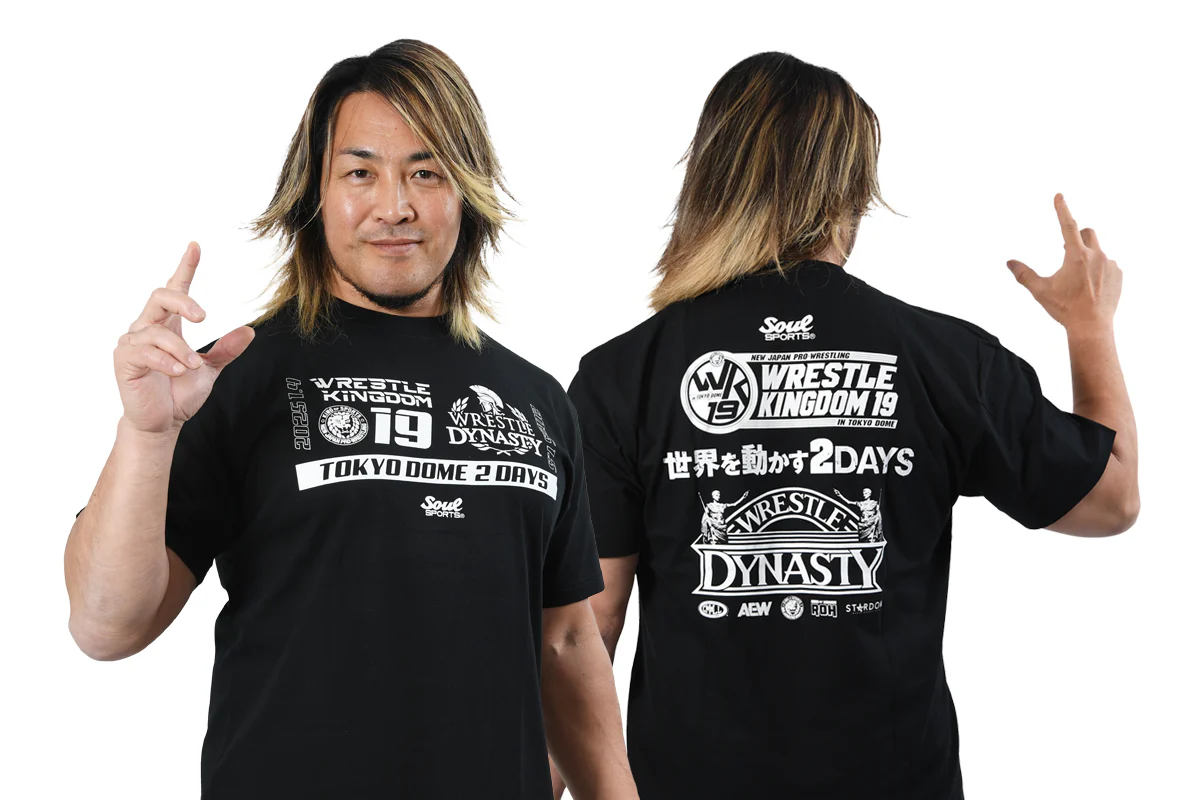WRESTLE KINGDOM 19 × WRESTLE DYNASTY 大会記念 SOUL SPORTS Tシャツ - Image 6