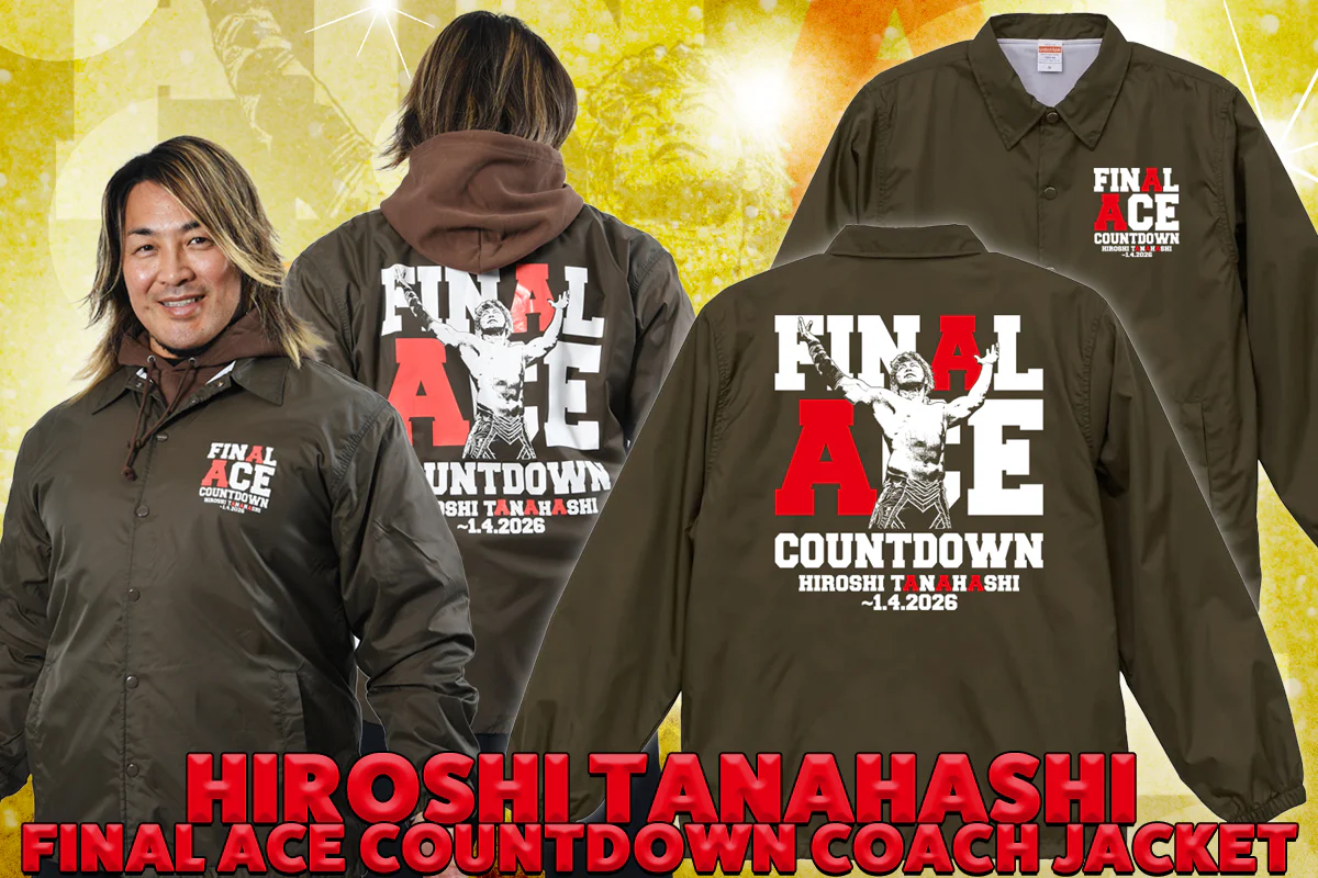 棚橋弘至「FINAL ACE COUNTDOWN」コーチジャケット(シールブラウン) - Image 10