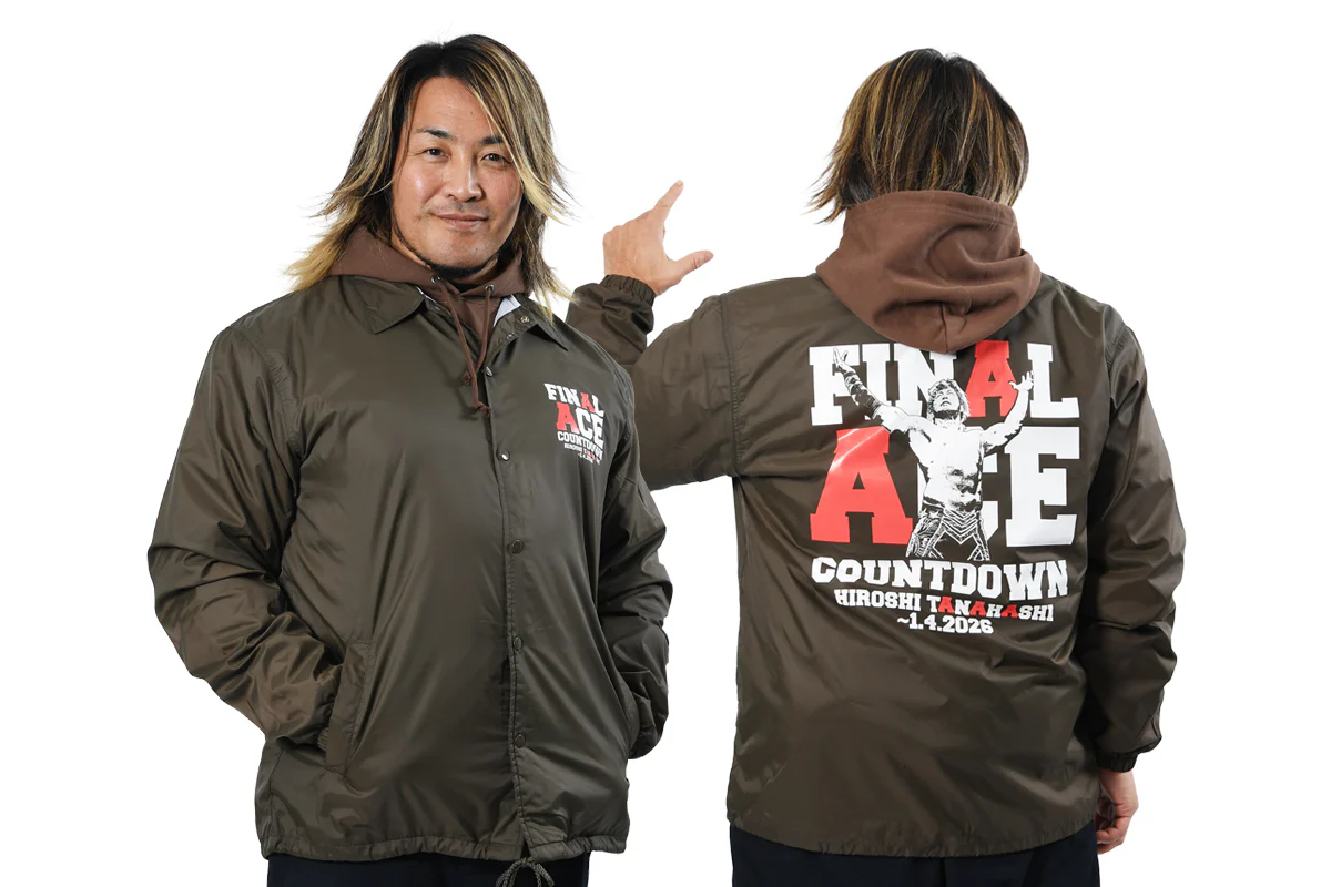 棚橋弘至「FINAL ACE COUNTDOWN」コーチジャケット(シールブラウン) - Image 8