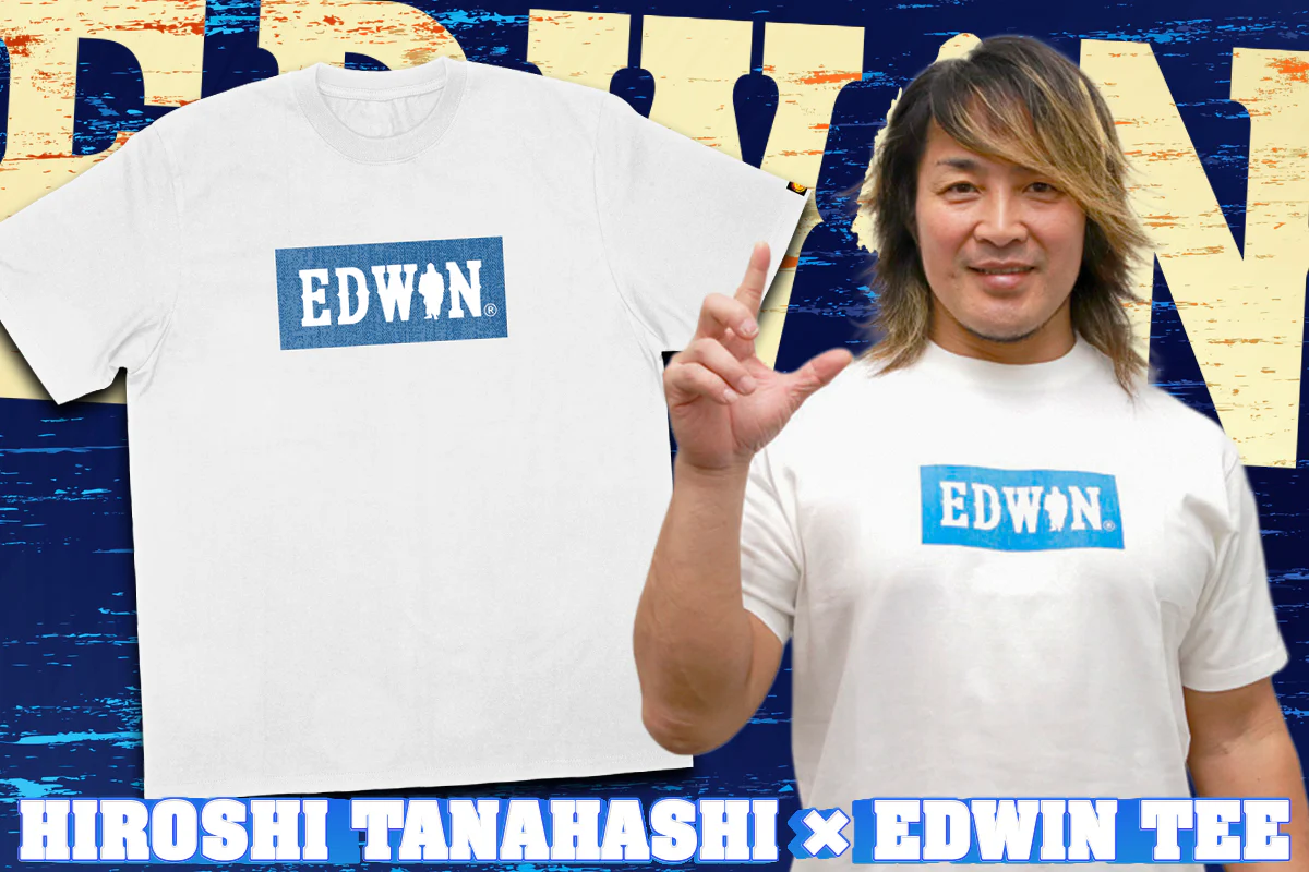 棚橋弘至×EDWIN「ボックスロゴ」Tシャツ - Image 3