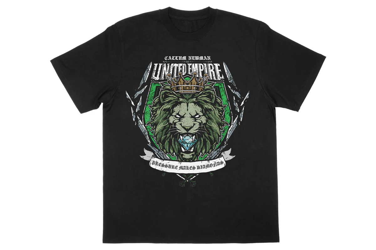 カラム・ニューマン「PRESSURE MAKES DIAMONDS」Tシャツ