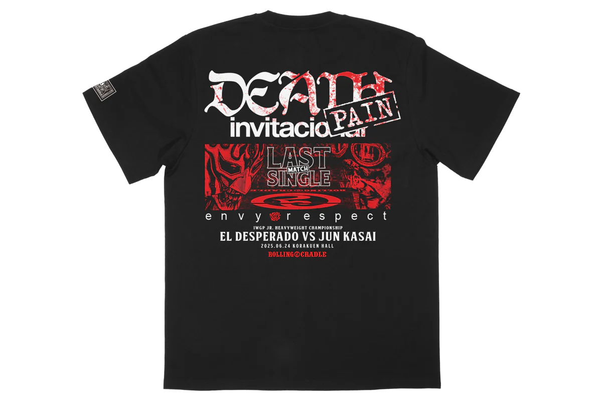エル・デスペラード 葛西純 IWGP Jr. Heavyweight Championship envy respect TEE - Image 3