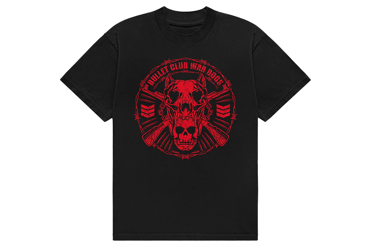 BULLET CLUB WAR DOGS Tシャツ(2025・ブラック×レッド) - Image 2