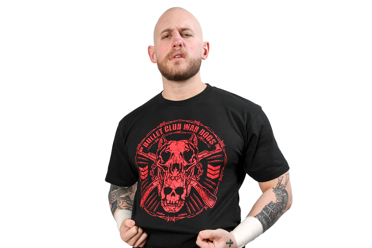 BULLET CLUB WAR DOGS Tシャツ(2025・ブラック×レッド) - Image 4