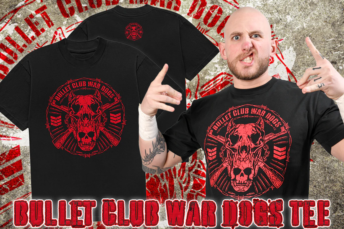 BULLET CLUB WAR DOGS Tシャツ(2025・ブラック×レッド) - Image 6