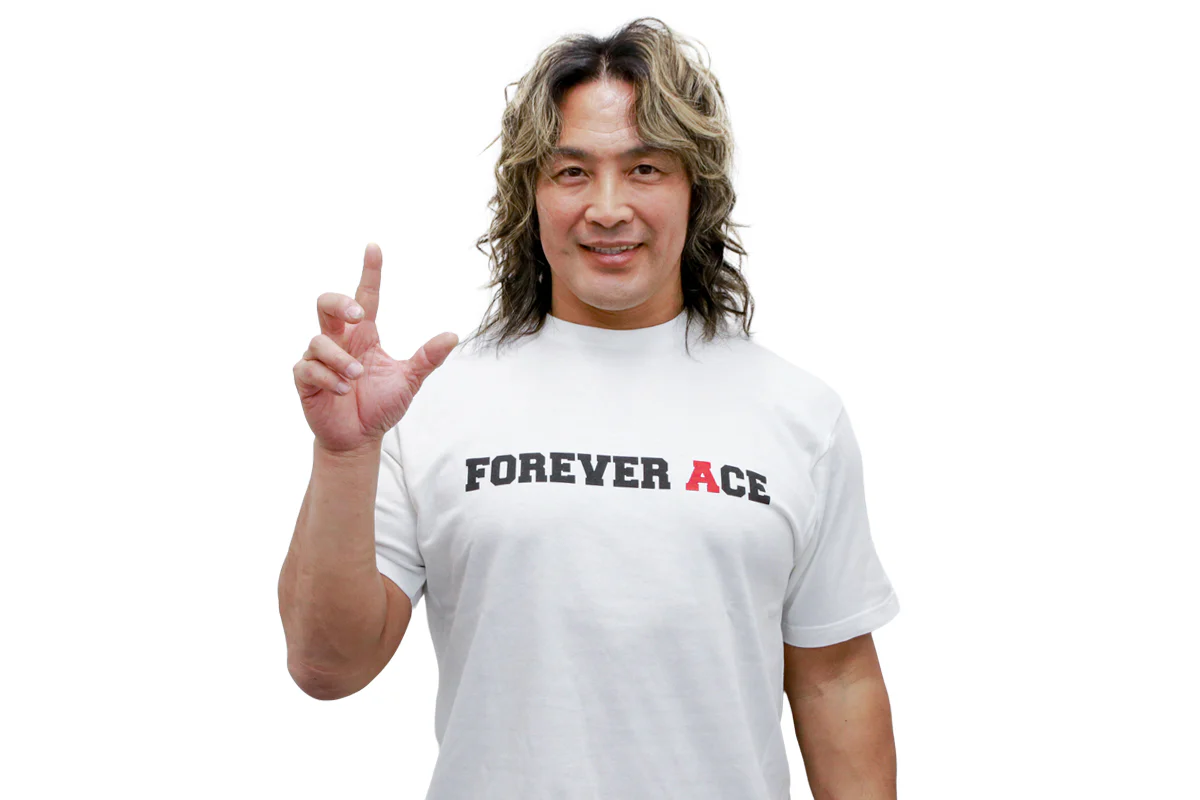 棚橋弘至「FOREVER ACE」Tシャツ(ホワイト) - Image 4