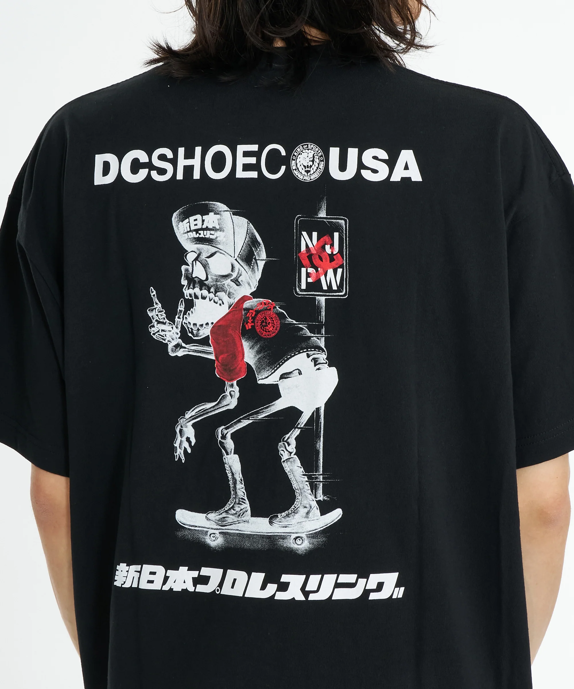 DC SHOES × 新日本プロレス コラボ スカルTシャツ - Image 7